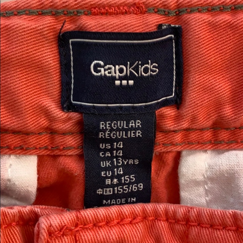 GAP KIDS, BOY SHORTS, RED, SIZE 14 - Picture 6 of 7